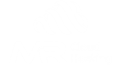 MR Cloud Hosting White Logo